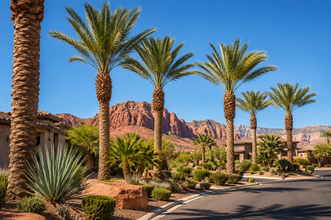 Palm Trees In St. George, Utah